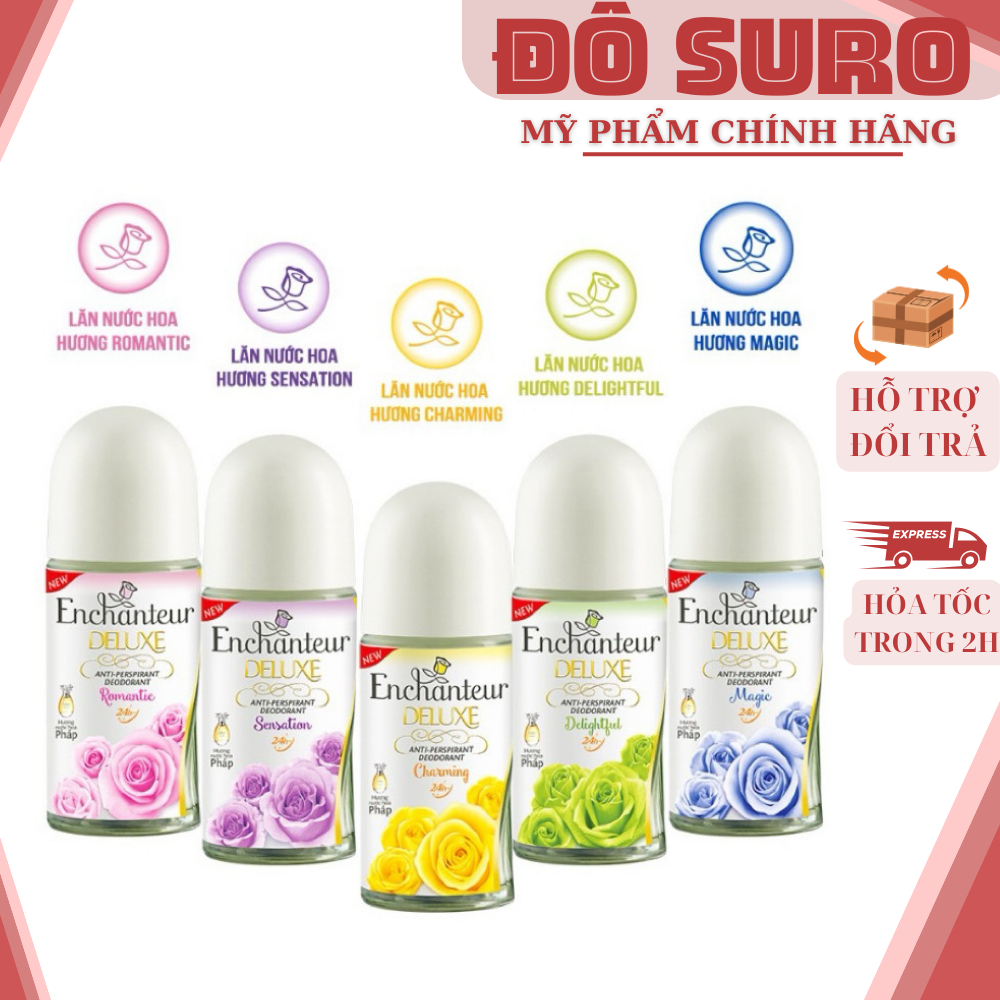 Lăn khử mùi hương nước hoa Enchanteur 50ml