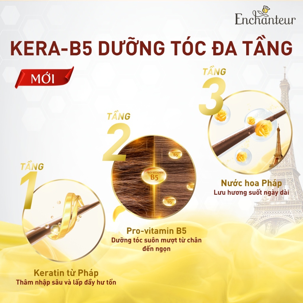 Dầu xả dưỡng tóc siêu mượt Enchanteur Charming 170g VÀ 335G