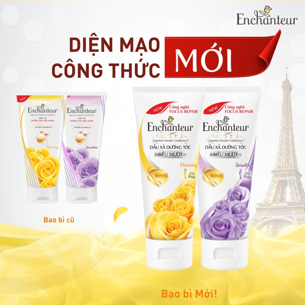 Dầu xả dưỡng tóc siêu mượt Enchanteur Charming 170g VÀ 335G