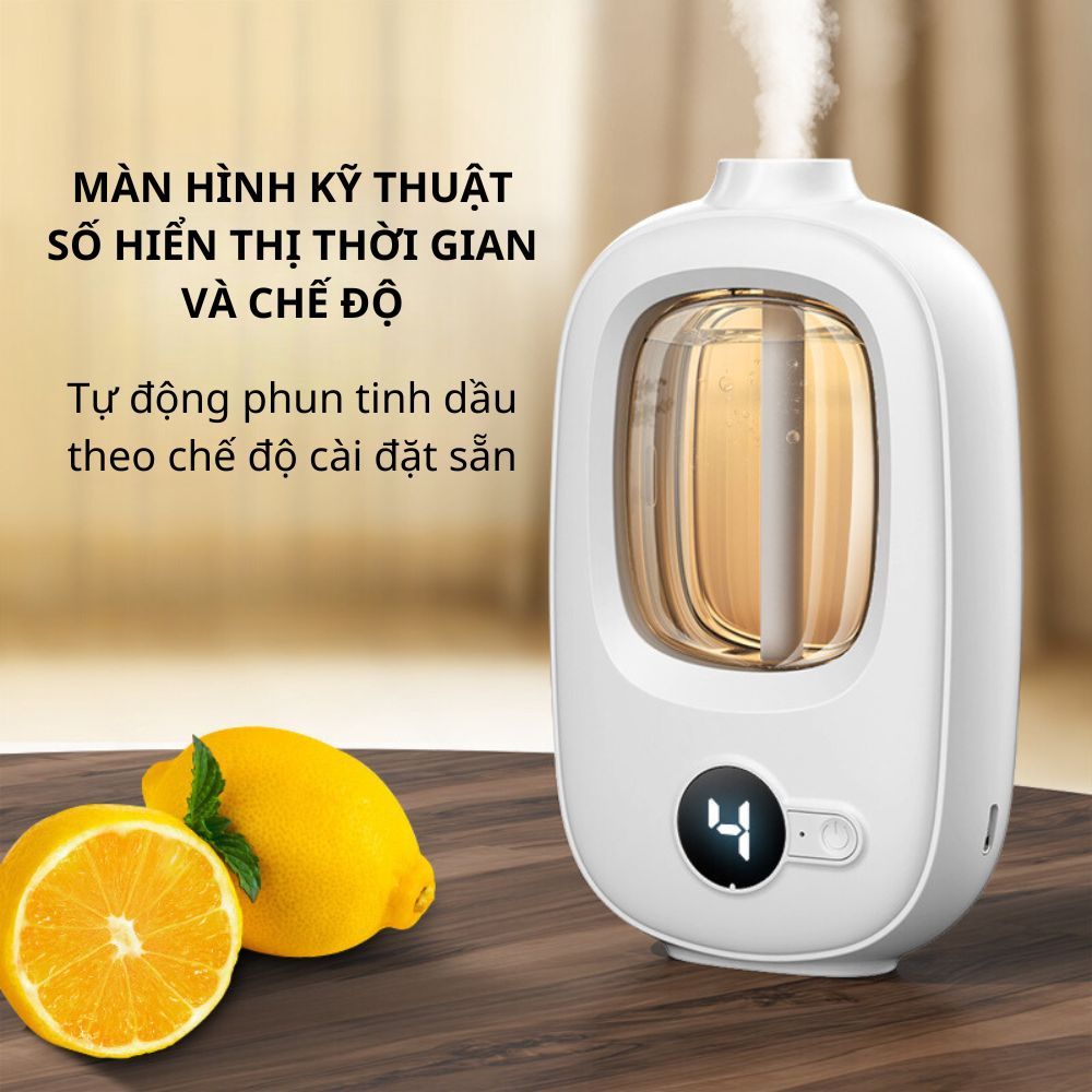 Máy Khuếch Tán Tinh Dầu Tự Động Varomas Tạo Độ Ẩm Không Khí Tự Động Cho Toilet Phòng Khách Khử Mùi Lâu Phai KT98