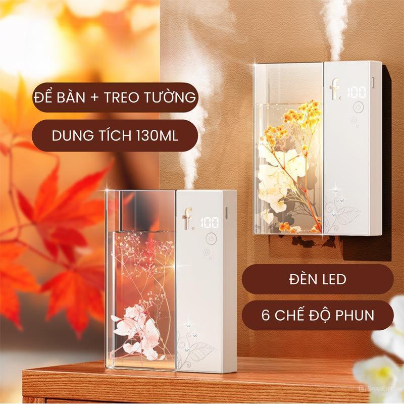 Máy Xịt Thơm Phòng Tự Động Varomas Máy Xông Tinh Dầu Khuếch Tán Hương Thơm Phòng Ngủ Pin Sạc Kèm Tinh Dầu Nước Hoa KT95