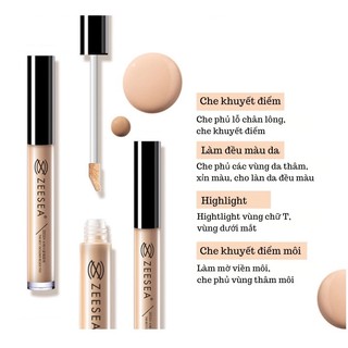 Kem Che Khuyết Điểm Zee sea  Che Phủ Toàn Diện, Mịn Lì, Lâu Trôi Aqua Concealer 3ml