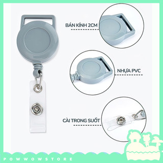 [Sẵn VN] Lõi Tơrua Kéo Rút 60cm Sử Dụng Móc Vào Bao Đựng Thẻ Hoặc Móc Khoá Phong Cách Trơn Bóng Đơn Giản Nhiều Màu Sắc