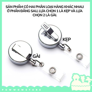 [Sẵn VN] Lõi Tơrua Vật Liệu Sắc Kéo Rút 60cm Sử Dụng Móc Vào Bao Đựng Thẻ Hoặc Móc Khoá Phong Cách Trơn Bóng Kim Loại
