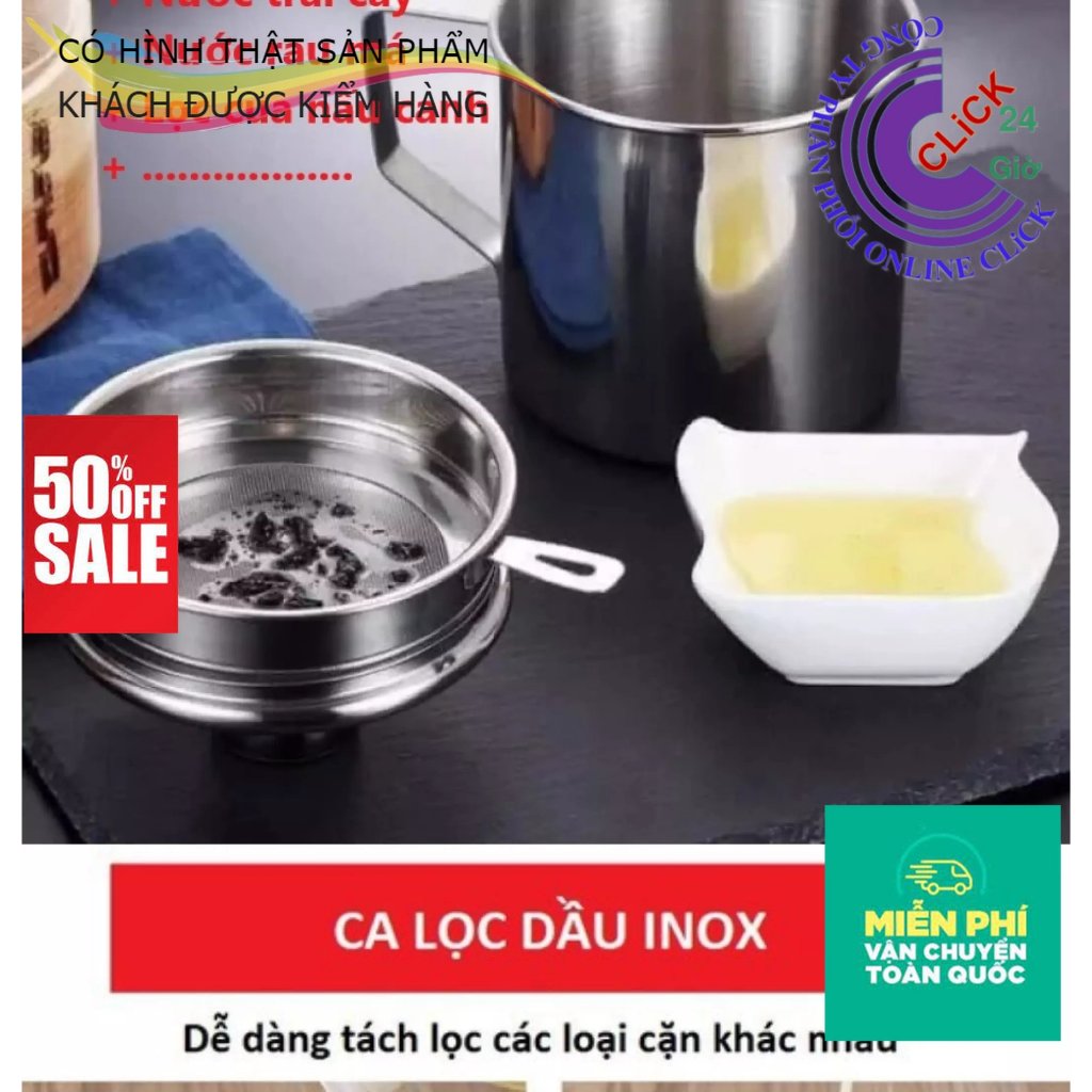Bình Lọc Đa Năng 1.2 Lít, Lược Bã Trái Cây, Trà, Rau Má, Ca Lọc Dầu Có Lưới Lọc Cặn Bằng Inox 304