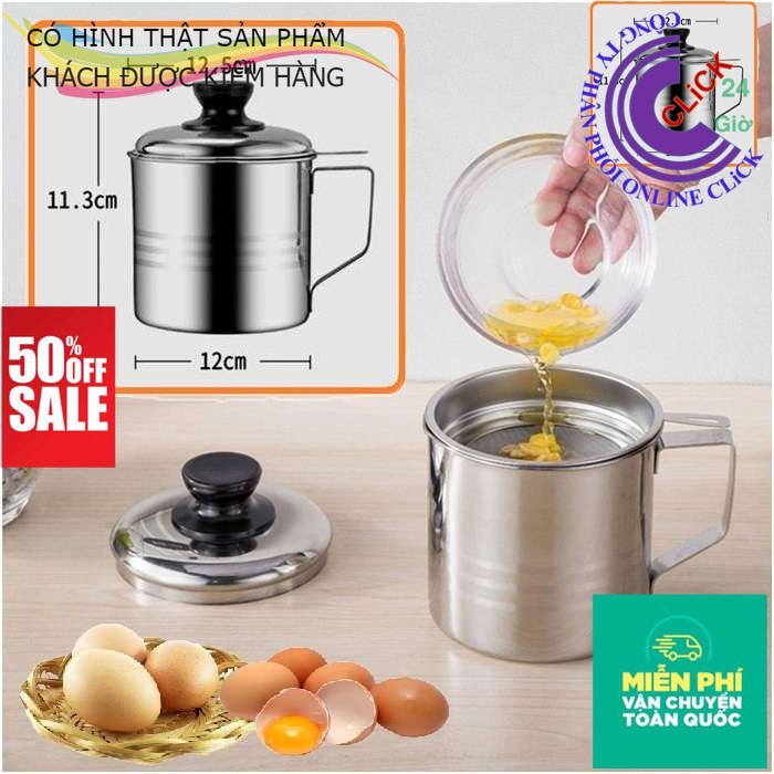 Bình Lọc Đa Năng 1.2 Lít, Lược Bã Trái Cây, Trà, Rau Má, Ca Lọc Dầu Có Lưới Lọc Cặn Bằng Inox 304