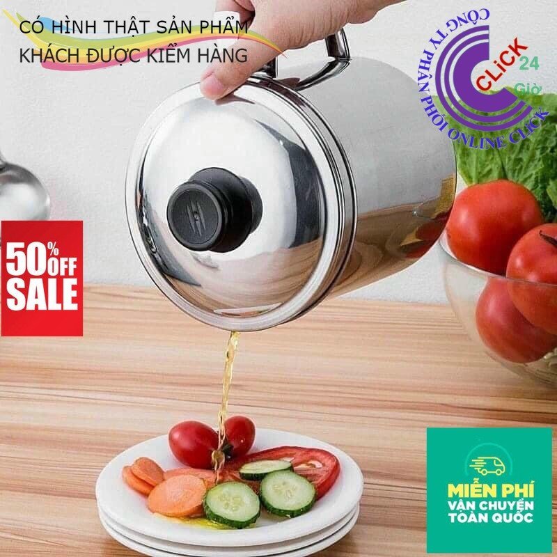 Bình Lọc Đa Năng 1.2 Lít, Lược Bã Trái Cây, Trà, Rau Má, Ca Lọc Dầu Có Lưới Lọc Cặn Bằng Inox 304