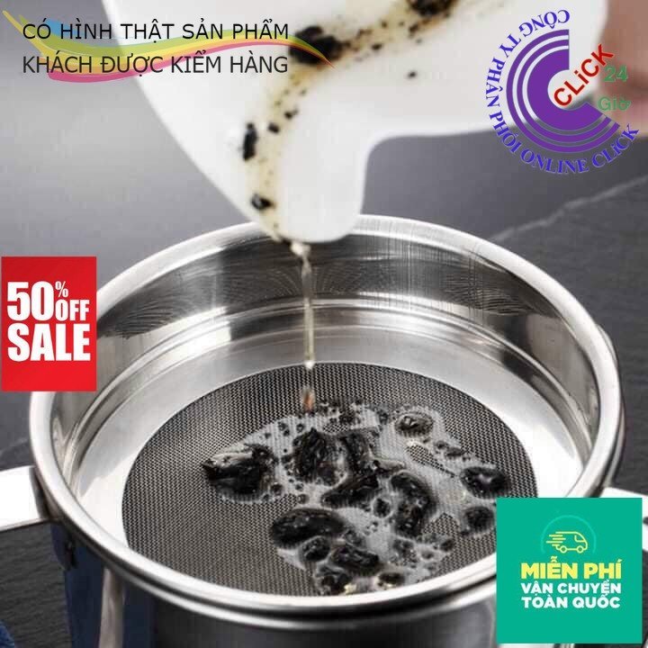 Bình Lọc Đa Năng 1.2 Lít, Lược Bã Trái Cây, Trà, Rau Má, Ca Lọc Dầu Có Lưới Lọc Cặn Bằng Inox 304