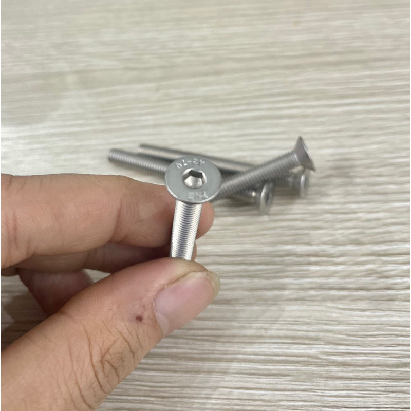 Ốc bắt Gù lục giác inox 304 đầu bằng M6 x 60 thay thế cho ốc gù zin ...