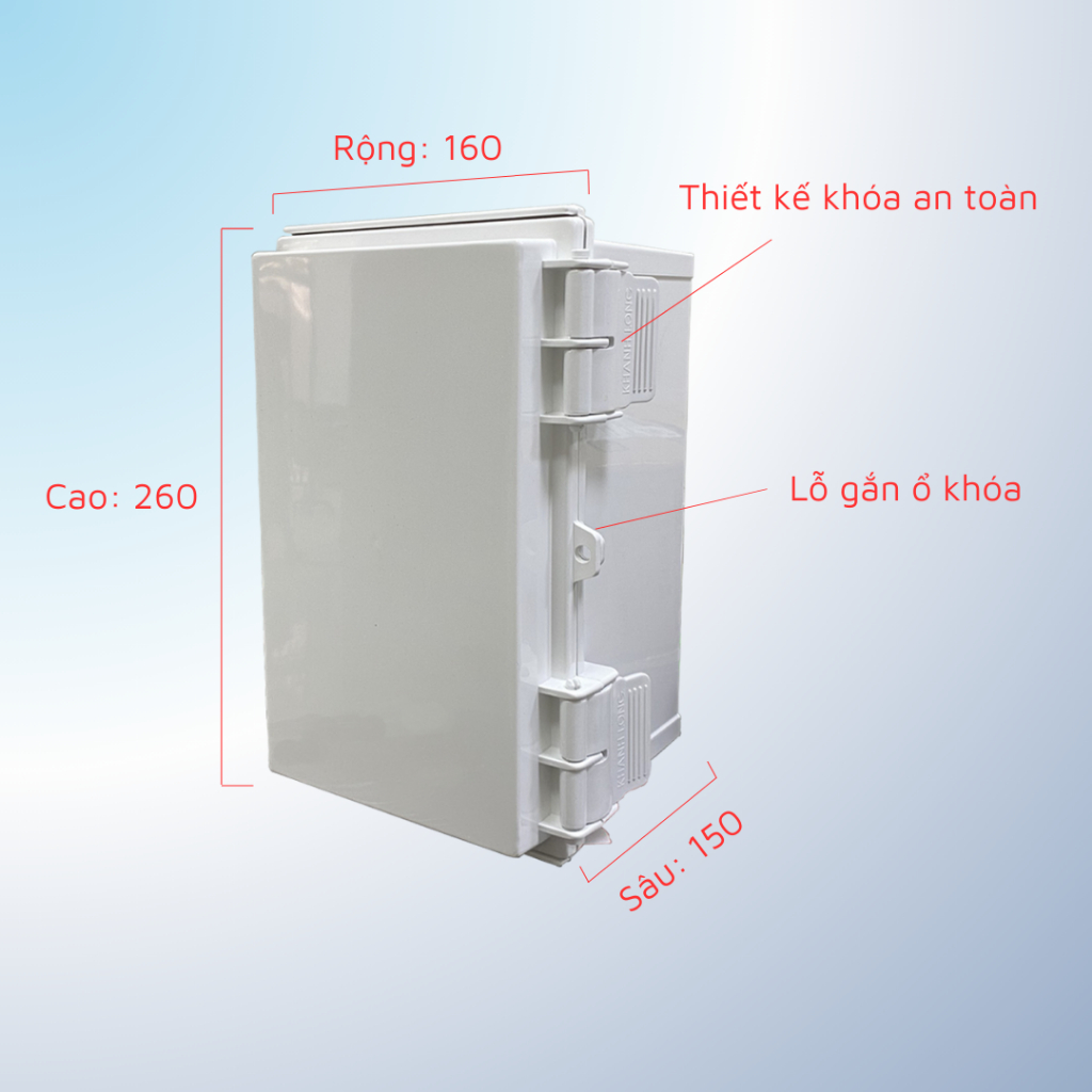 Hộp điện kín nước KYE chống thấm 160x260x150