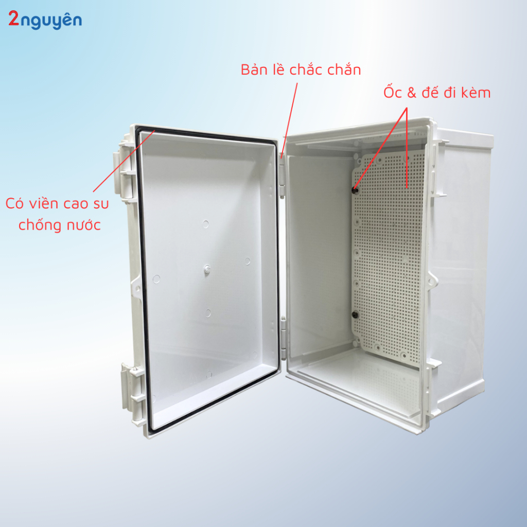 TỦ ĐIỆN NHỰA KÍN NƯỚC 250x350x170 KYE – CHỐNG BỤI, CHỐNG NƯỚC, BỀN BỈ NGOÀI TRỜI