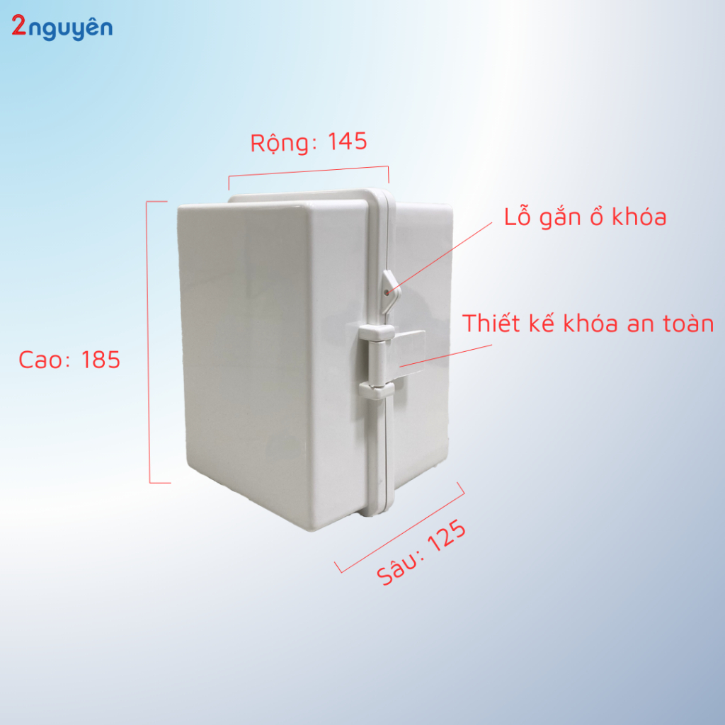 Tủ nhựa chống thấm nước 145x185x125 hiệu quả