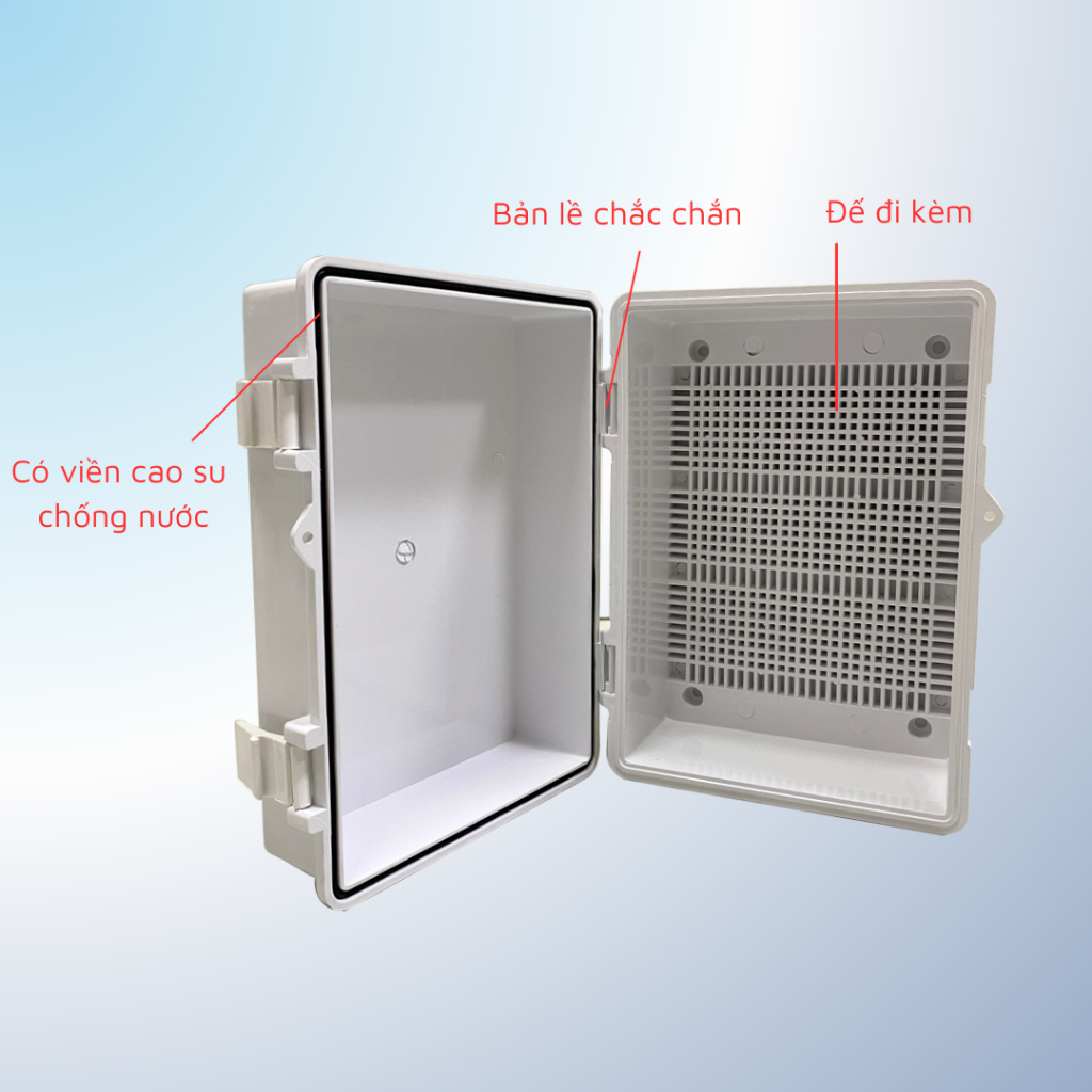 Vỏ tủ điện nhựa ABS 185x245x125 - Sử dụng trong nhà & ngoài trời