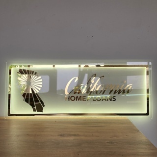 Bảng hiệu logo mica thiết kế theo yêu cầu chất liệu Alu cao cấp và led NEON phát sáng Decor