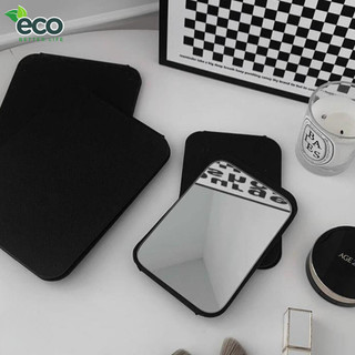 Gương để bàn ECO bằng da PU có thể gấp gọn, gương da đen gấp để bàn văn phòng, học sinh mang du lịch
