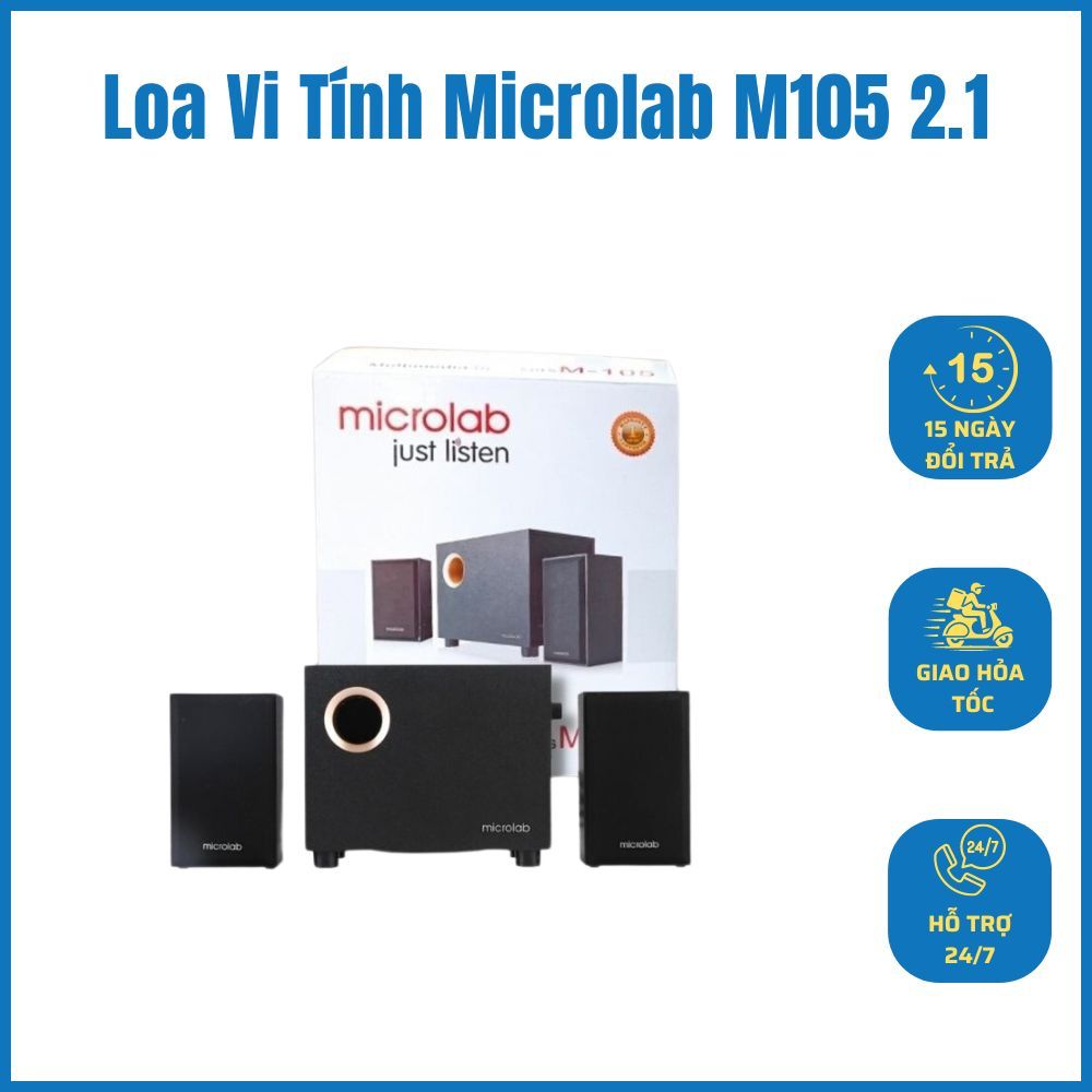 Bộ Loa Vi Tính Microlab M105 2.1 - Bảo Hành Chính Hãng 12 Tháng ...