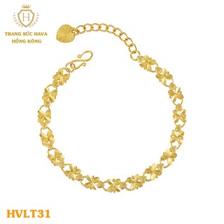 [SIÊU XẢ KHO] Lắc Tay Nữ, Vòng Tay Nữ Mặt Hoa Mai Titan Xi Mạ Vàng Cao Cấp -Trang Sức Hava Hong Kong