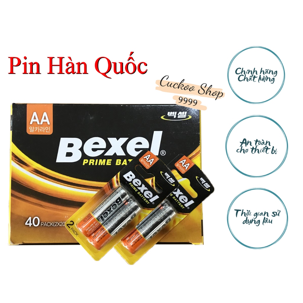 [1 cặp - 2 viên] Pin cửa vân tay Bexel AA LR06 Hàn Quốc chính hãng ...