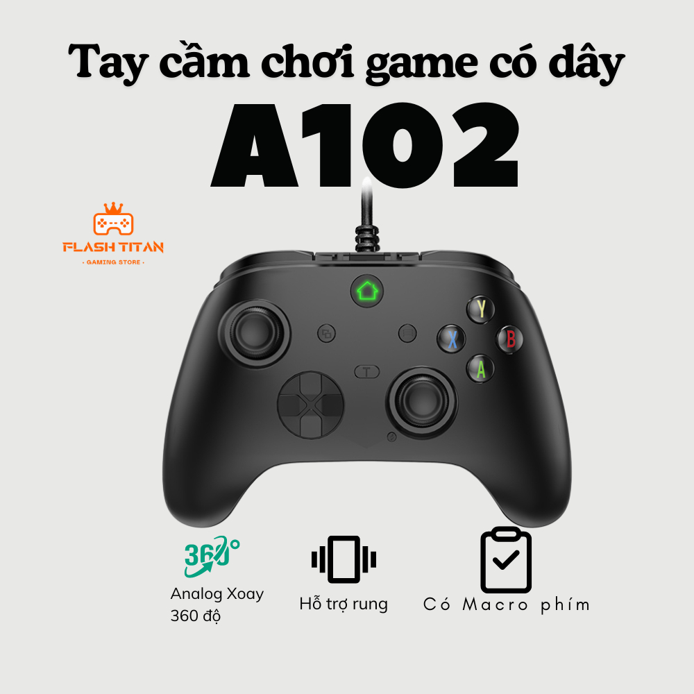 Tay Cầm Chơi Game không dây Bluetooth S101 Cần analog xoay 360
