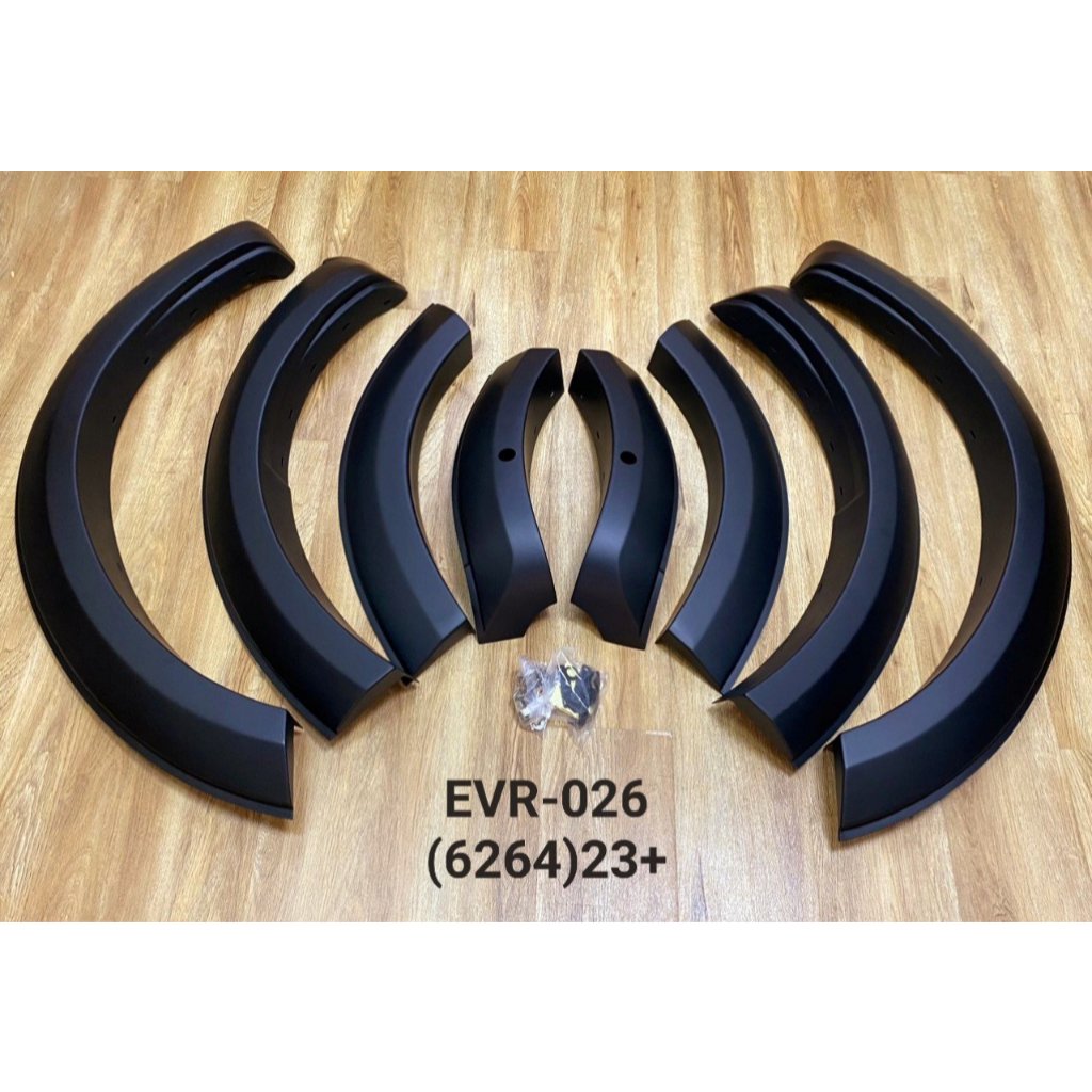 Ốp cua lốp xe Ford Everest 2023-2024 , Mẫu trơn bản to có cảm biến, Nhựa cứng ABS, trang trí bảo vệ viền bánh