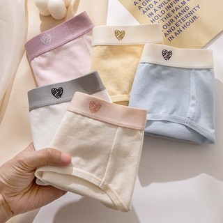 Quần Lót Nữ Cotton Kháng Khuẩn Trái Tim, Quần Chip Nhiều Màu Xinh Đáy 2 Lớp Khử Mùi King Shop L-183