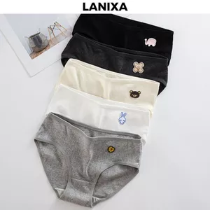- Quần lót nữ cotton kháng khuẩn item dễ thương đáy may chắc chắn cạp vừa tôn dáng LANIXA