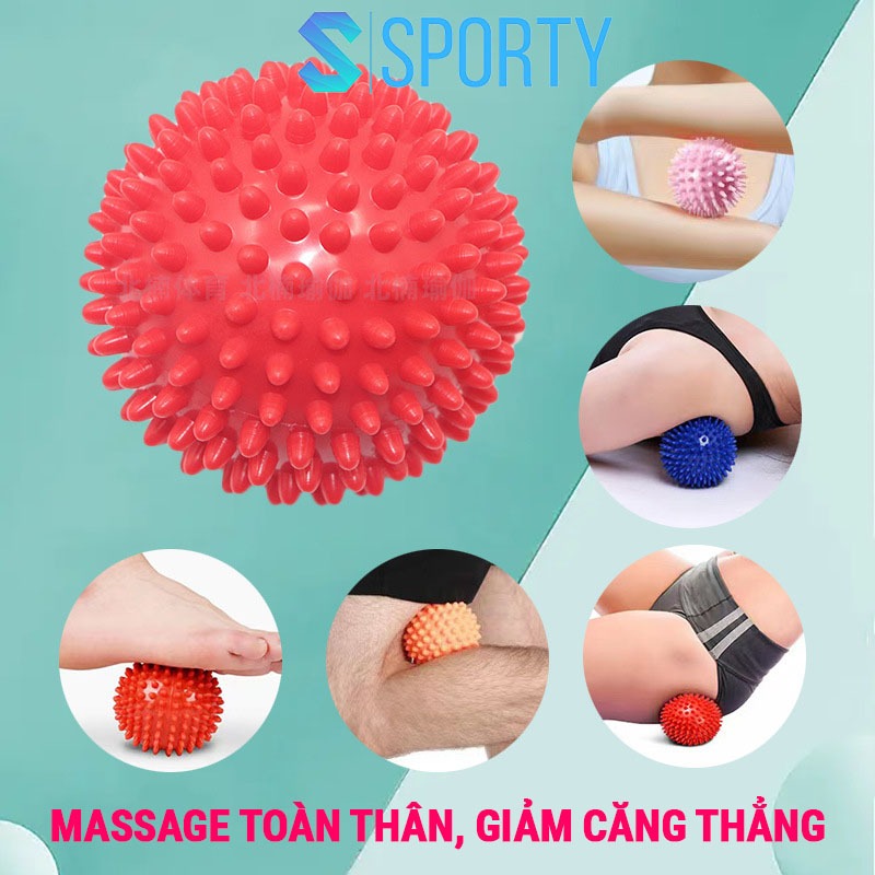 Bóng massage YOGA YGB37 hạt đậu có gai dạng rắn giúp giảm đau nhức, căng thẳng, co giãn cơ bắp