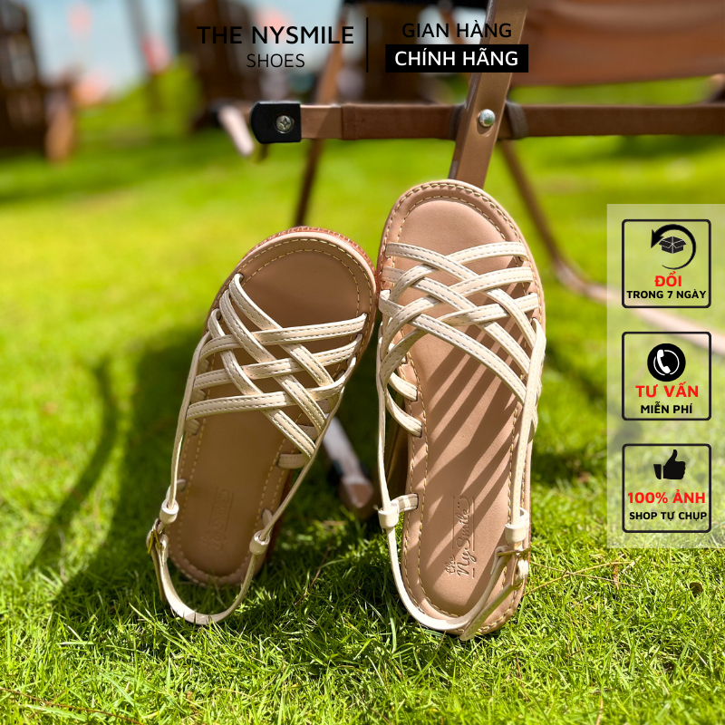 Giày sandals rọ 2p đi biển quai hậu , giày nữ đi học , giày nữ xinh du ...
