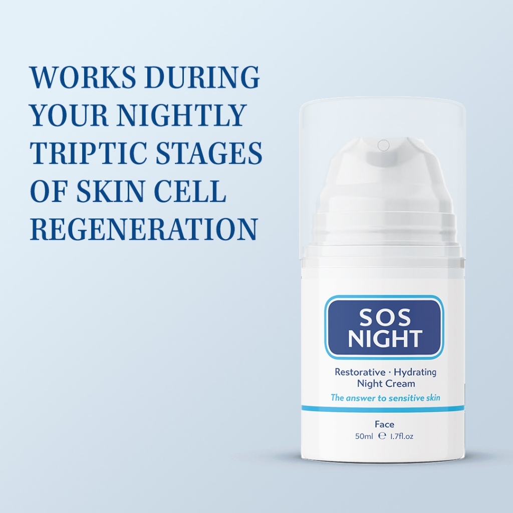Kem dưỡng da ban đêm phục hồi, tái tạo SOS NIGHT Anh [SOS SERUM]