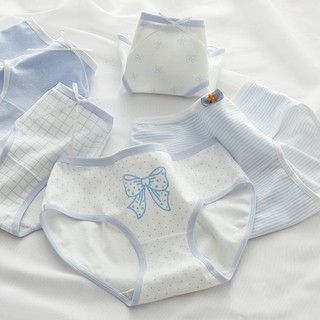Quần Lót Nữ Cotton Cao Cấp Kháng Khuẩn Hoạ Tiết Xinh, Quần Chip Thoáng Mát Mềm Mịn King Shop L-8030