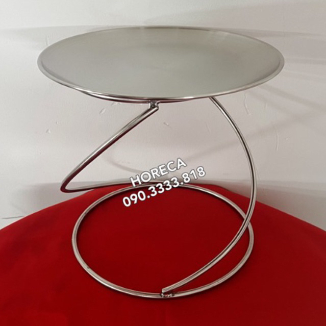 chân kệ trưng bày buffet, thức ăn, inox 1 tầng (không bao gồm dĩa ...
