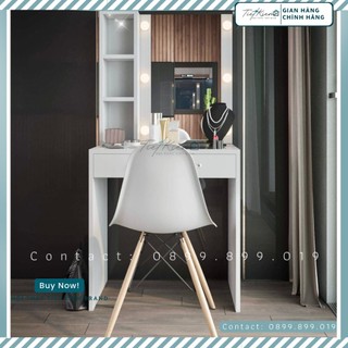 Bàn trang điểm đèn led kệ nước hoa BTD036