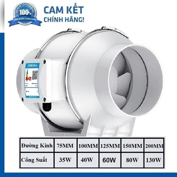 Quạt Hút Thông Gió HF200 / HF150 / HF100 Nhà Vệ Sinh - Quạt Hút Mùi Nhà Bếp - Hút Khói Quán Ăn
