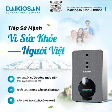 Máy biến đổi nước RO thành nước ion kiềm tươi Daikiosan DN068 mới
