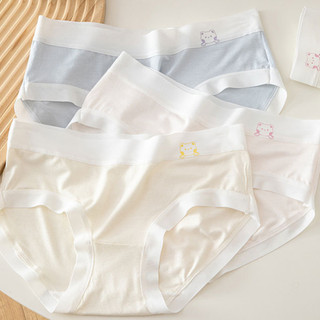 Quần Lót Cotton Nữ Thông Hơi Thấm Hút Mồ Hôi Viền Hình Gấu Xinh, Quần Chip Khử Mùi King Shop LY-03