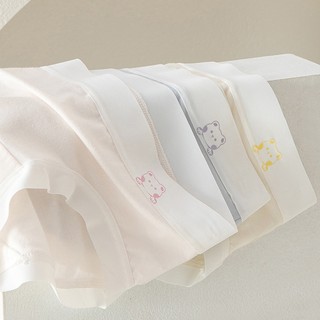Quần Lót Cotton Nữ Thông Hơi Thấm Hút Mồ Hôi Viền Hình Gấu Xinh, Quần Chip Khử Mùi King Shop LY-03