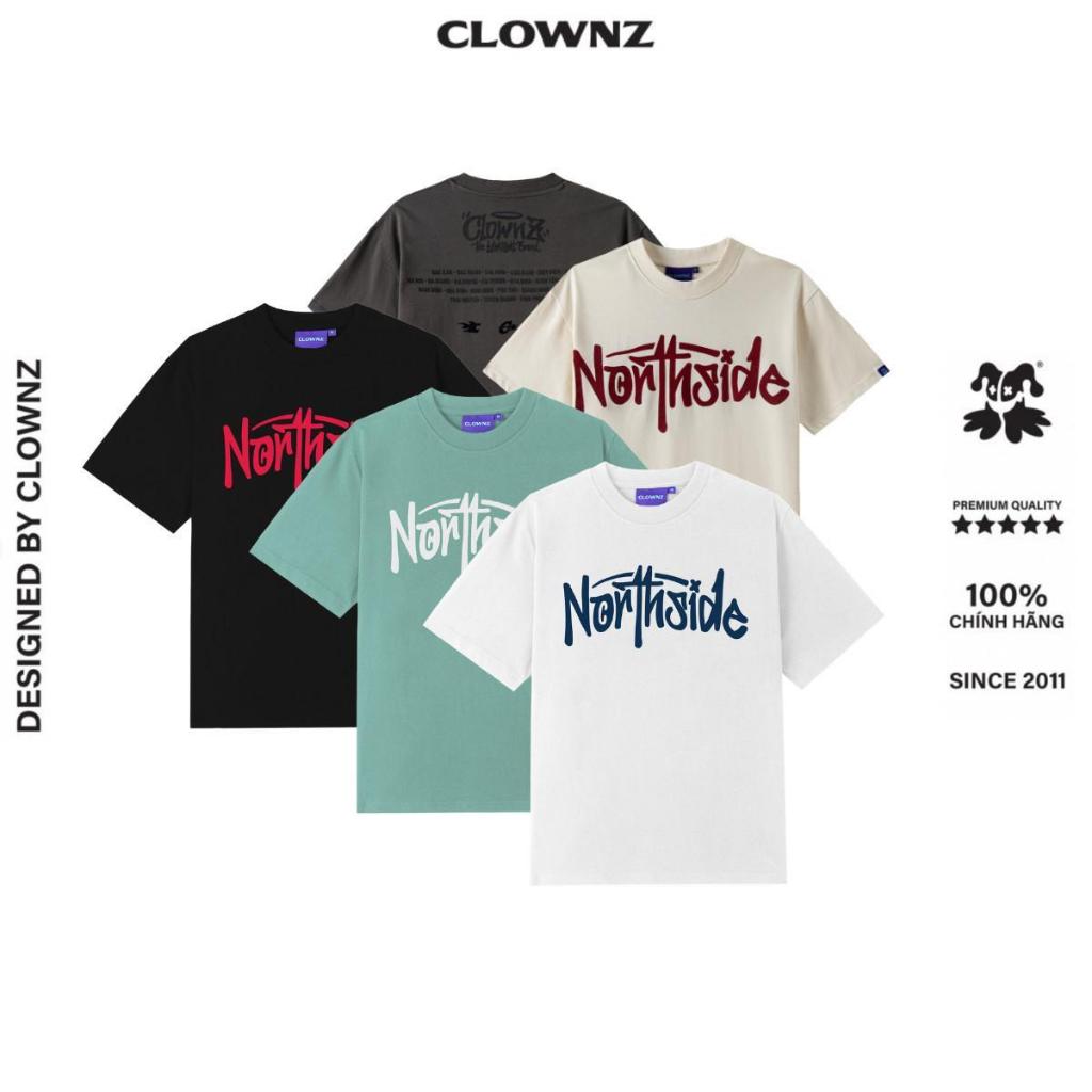 [SALE UP 30%] Áo thun trơn tay lỡ local brand ClownZ Northside phông cổ tròn form rộng cotton unisex nam nữ | BigBuy360 - bigbuy360.vn
