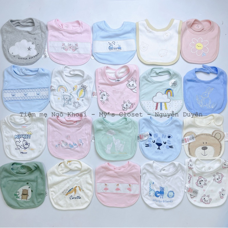 [MD76] Link3 Yếm cổ cotton các hãng xuất xịn giữ ấm cho bé