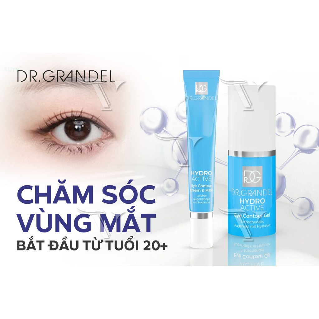 Gel Dưỡng Ẩm Dr.Grandel Hydro Active Eye Contour Làm Săn Chắc, Xóa Nhăn Vùng Mắt 15ml