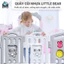 Bộ quây cũi nhựa Little Bear Tặng THẢM + BÓNG, bộ quây cũi nhựa cho bé an toàn