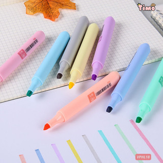 Bút Highlight Pastel Lẻ Từ Set Bộ 8 Cây Nhớ Dòng Đánh Dấu Tiện Lợi Đồ Dùng Học Tập Timo VPHL18