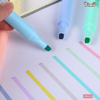 Bút Highlight Pastel Lẻ Từ Set Bộ 8 Cây Nhớ Dòng Đánh Dấu Tiện Lợi Đồ Dùng Học Tập Timo VPHL18
