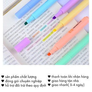 Bút Highlight Pastel Lẻ Từ Set Bộ 8 Cây Nhớ Dòng Đánh Dấu Tiện Lợi Đồ Dùng Học Tập Timo VPHL18