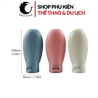Set 3 Lọ Chiết Mỹ Phẩm, Dầu Gội, Sữa Tắm Du Lịch 60ml