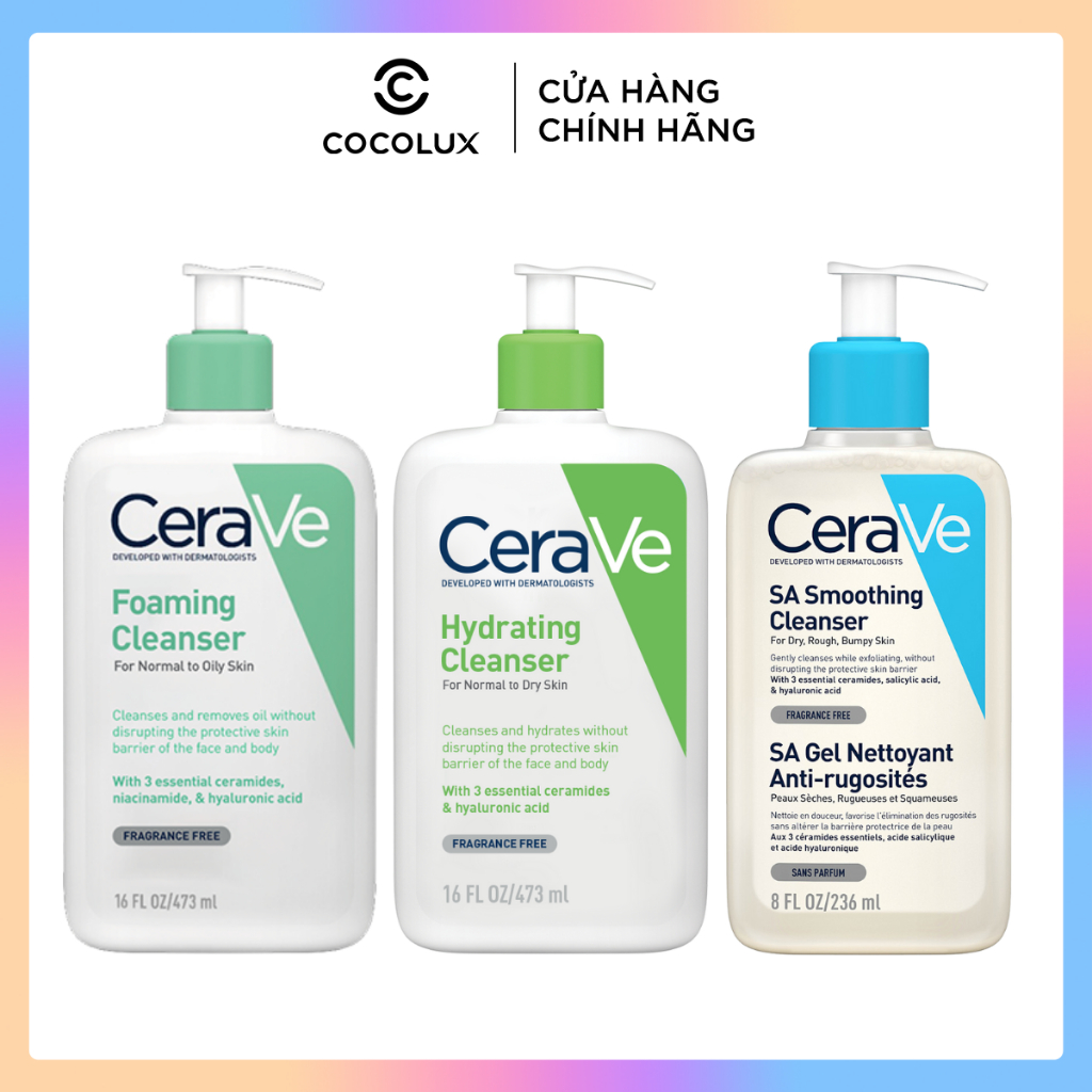 Sữa rửa mặt CeraVe Facial Cleanser COCOLUX