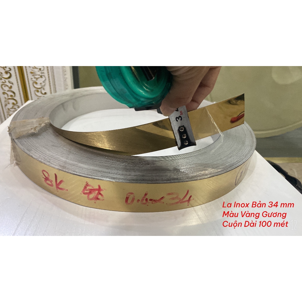 La Inox Cuộn 34 mm chuyên dán ván MDF/ HDF Bán Lẻ Theo mét | Shopee ...