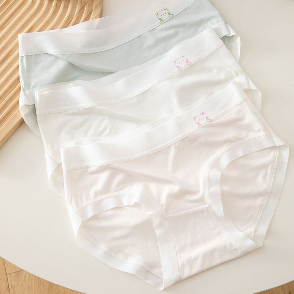 Quần lót nữ thun lạnh đáy may hai lớp kháng khuẩn, Quần chíp nữ cotton cạp vừa tôn dáng LANIXA LY03