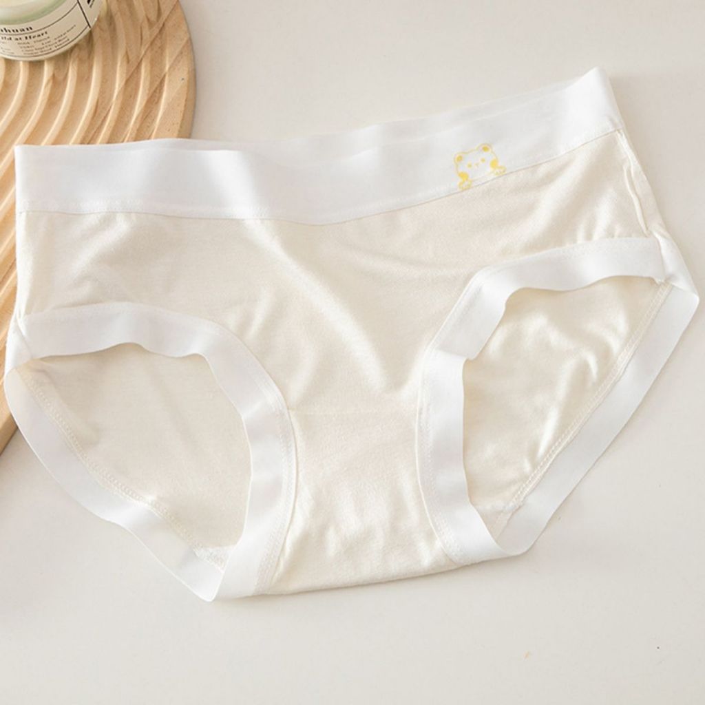 Quần lót nữ thun lạnh đáy may hai lớp kháng khuẩn, Quần chíp nữ cotton cạp vừa tôn dáng LANIXA LY03