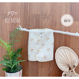 Áo gile chần bông cho bé sơ sinh xuất Hàn Himom