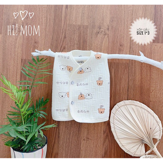 Áo gile chần bông cho bé sơ sinh xuất Hàn Himom